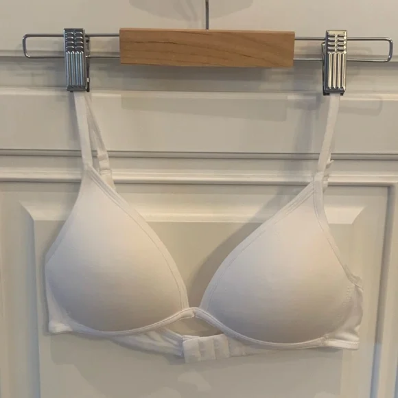 Maidenform ~ Set of 3 Big Girls Bralettes Nude White Black Size 34A - Picture 7 of 16